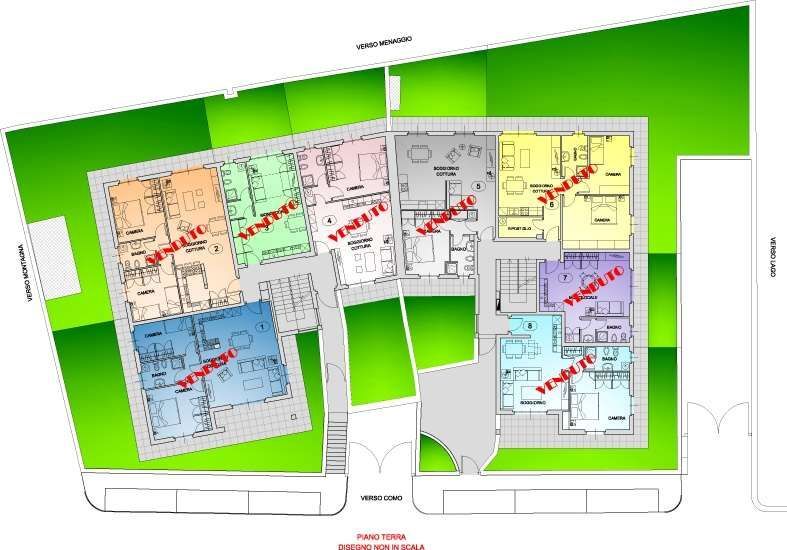 Wohnung in Comer See, Italien, 100 m² - Foto 11