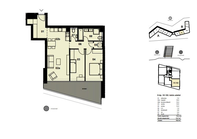 Appartamento a Budapest, Ungheria, 73 m² - foto 10