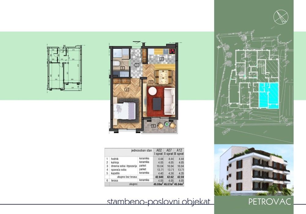 Wohnung in Petrovac, Montenegro, 41 m² - Foto 2