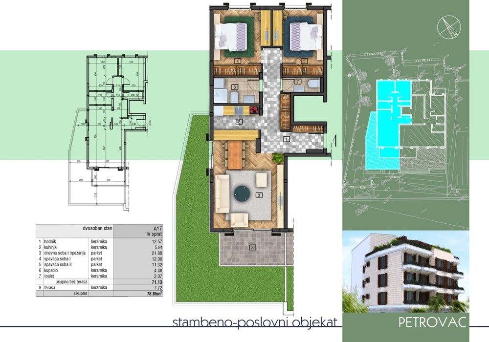 Wohnung in Petrovac, Montenegro, 41 m² - Foto 8