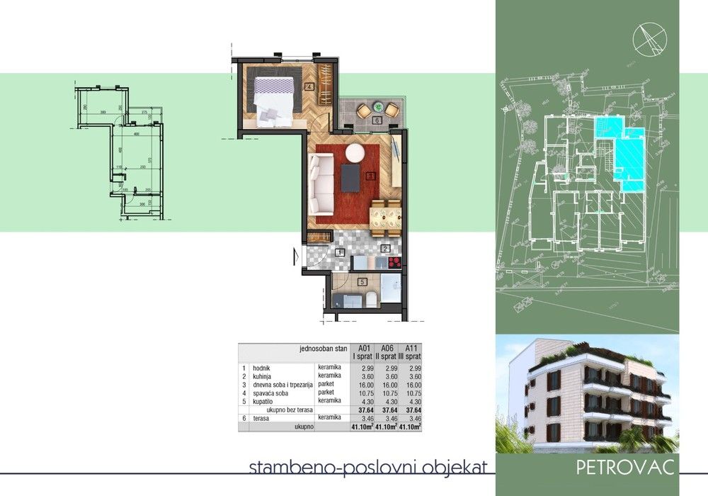 Wohnung in Petrovac, Montenegro, 41 m² - Foto 13