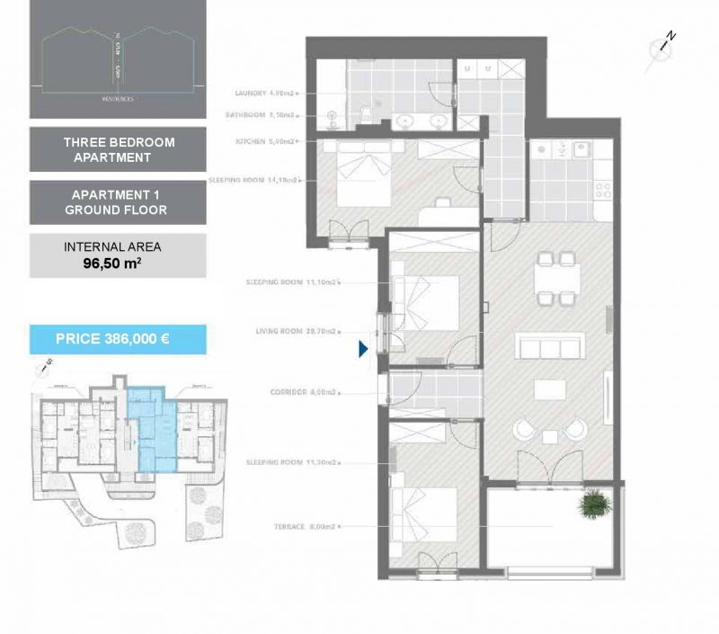 Flat in Tivat, Montenegro, 63 m² - picture 3