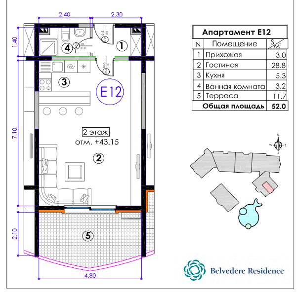 Biens commerciaux à Becici, Monténégro, 51 m² - image 16
