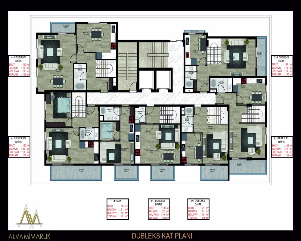 Apartment in Alanya, Türkei, 55 m² - Foto 5