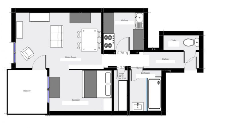 Appartement à Budapest, Hongrie, 40 m² - image 2