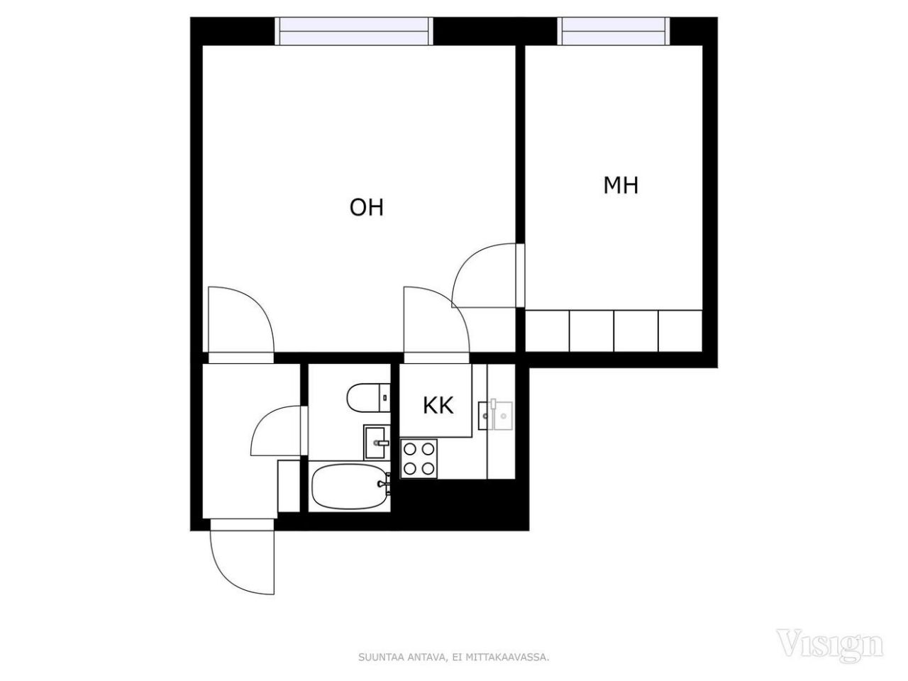 Appartement à Jyvaskyla, Finlande, 36 m² - image 2