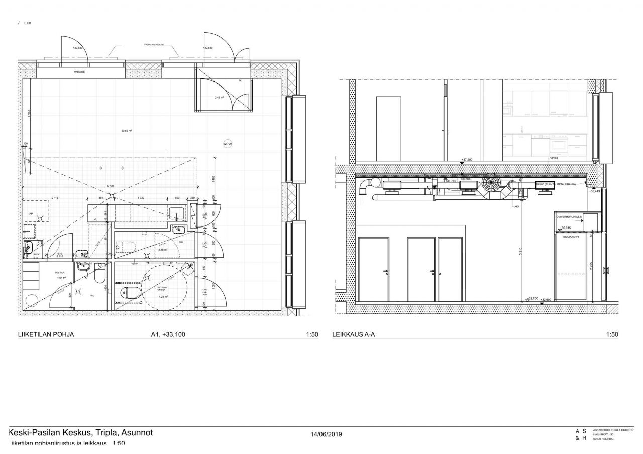 Oficina en Helsinki, Finlandia, 64 m² - imagen 2