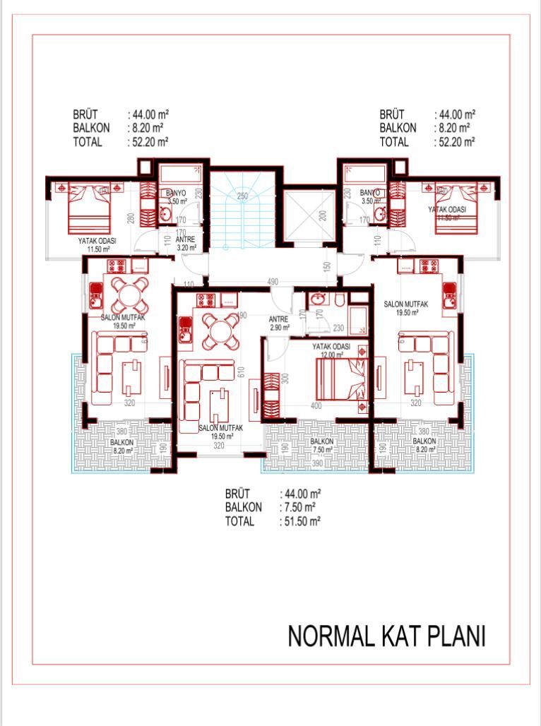 Wohnung in Kestel, Türkei, 52 m² - Foto 6