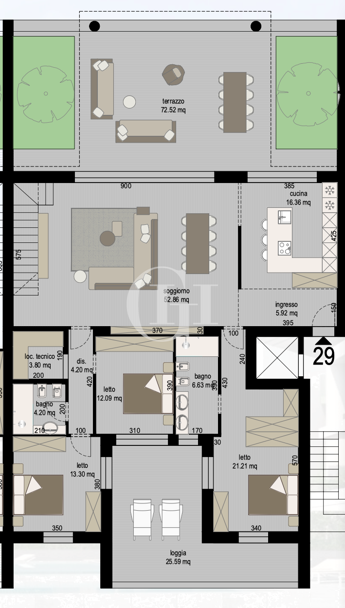 Penthouse par le Lac de Garde, Italie, 305 m² - image 11