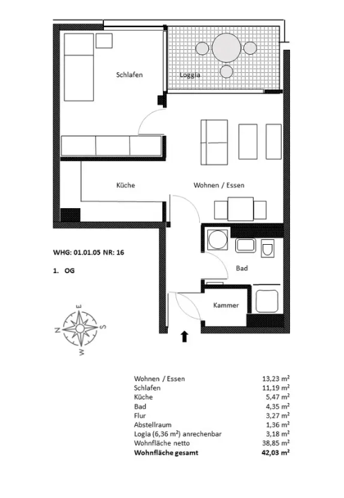 Flat in Berlin, Germany, 42 m² - picture 11