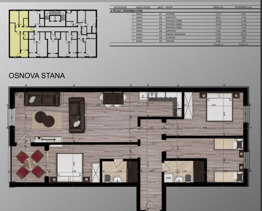 Wohnung in Bar, Montenegro, 93 m² - Foto 3