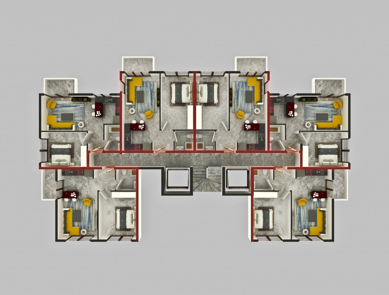 Piso en Gazipasa, Turquia, 43 m² - imagen 9