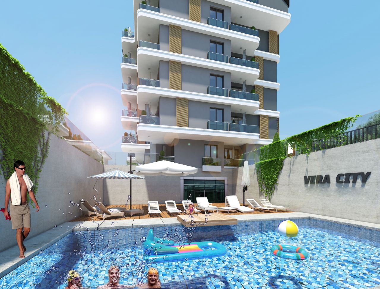 Piso en Gazipasa, Turquia, 43 m² - imagen 6