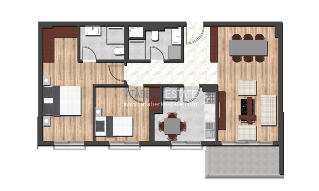 Flat in Antalya, Turkey, 65 m² - picture 8