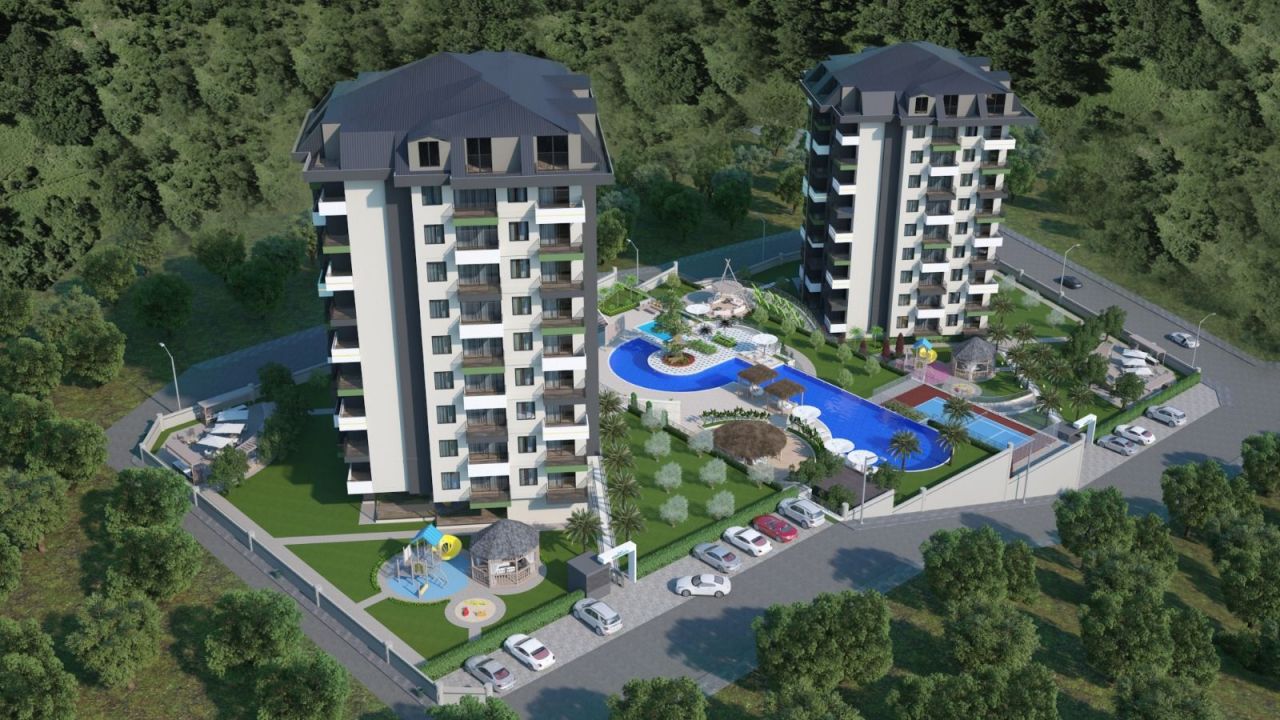 Wohnung in Alanya, Türkei, 53 m² - Foto 1