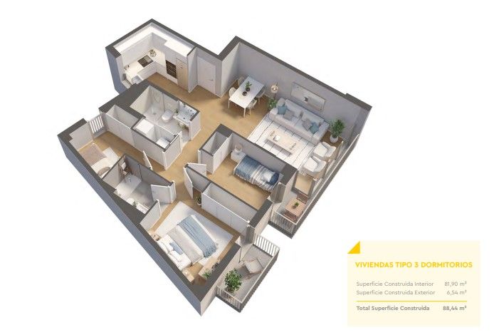 Wohnung in Barcelona, Spanien, 107 m² - Foto 6