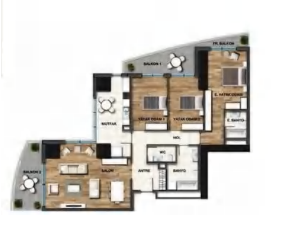 Appartamenti a Pendik, Turchia, 244 m² - foto 2