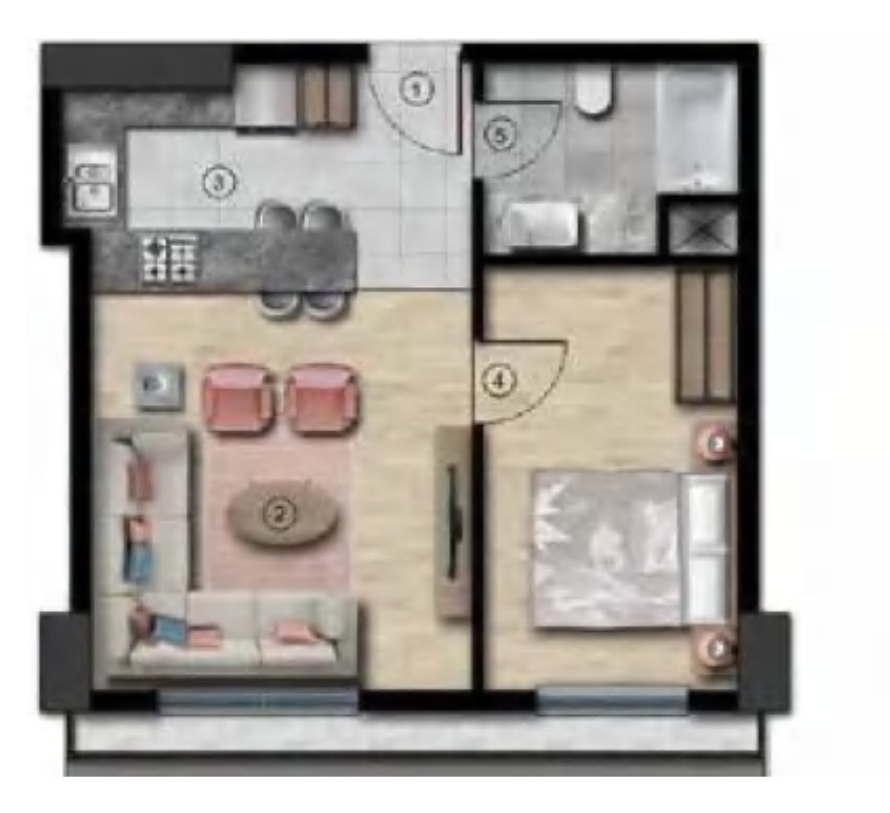 Appartamenti a Istanbul, Turchia, 80.6 m² - foto 1