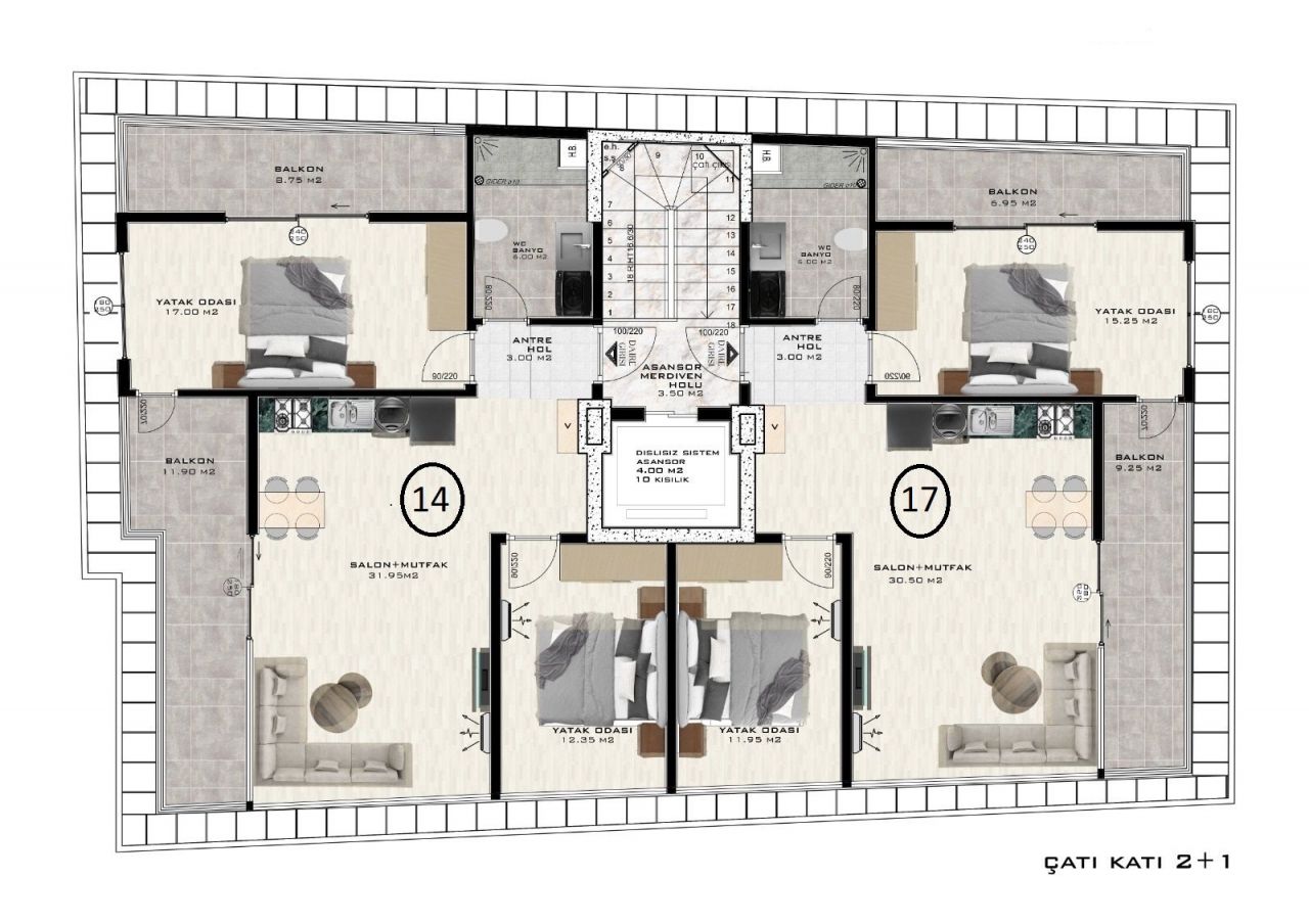 Appartement à Alanya, Turquie, 50 m² - image 16