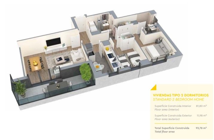 Flat in Badalona, Spain, 107 m² - picture 10