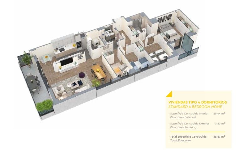 Flat in Badalona, Spain, 107 m² - picture 12