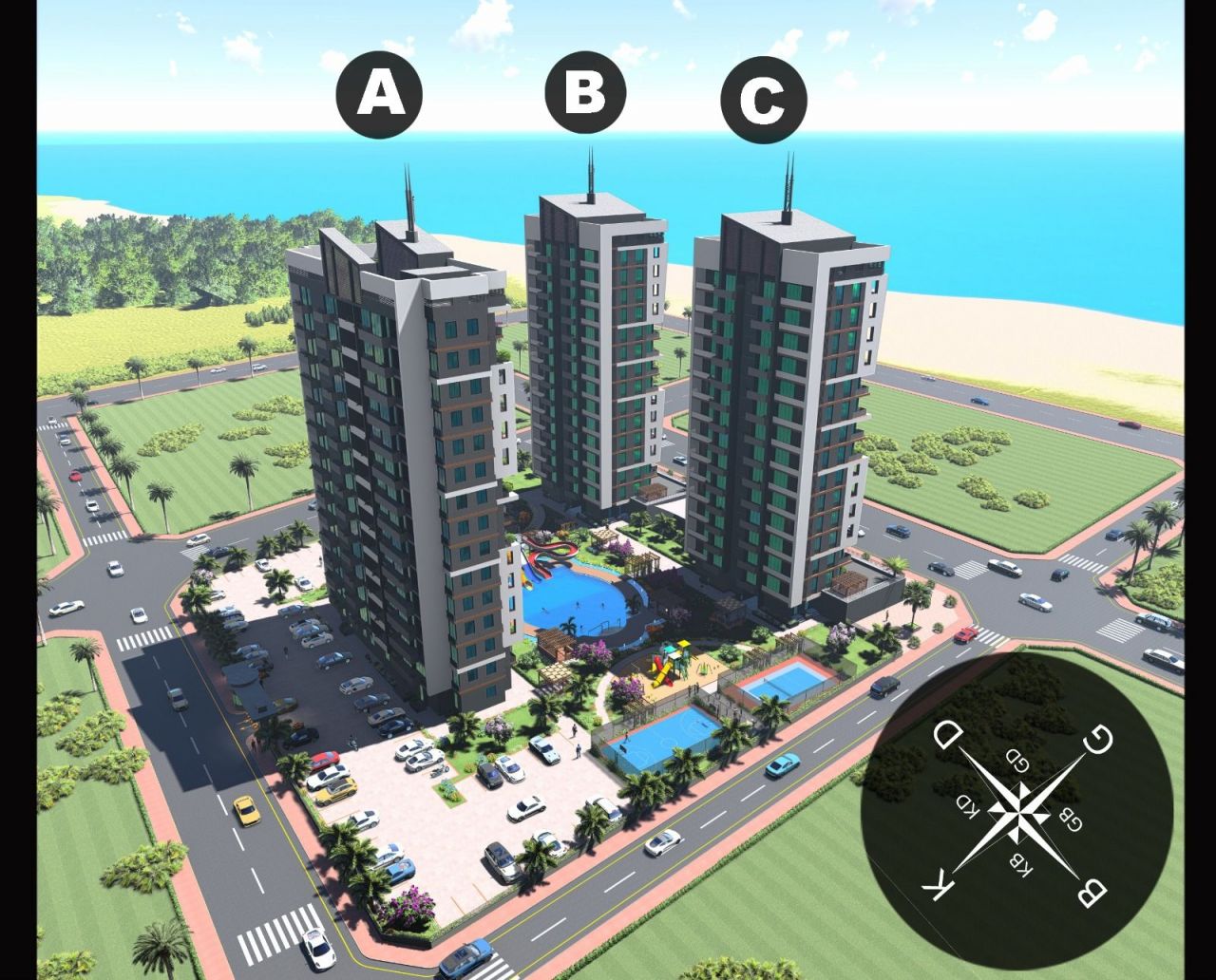 Wohnung in Mersin, Türkei, 71 m² - Foto 2