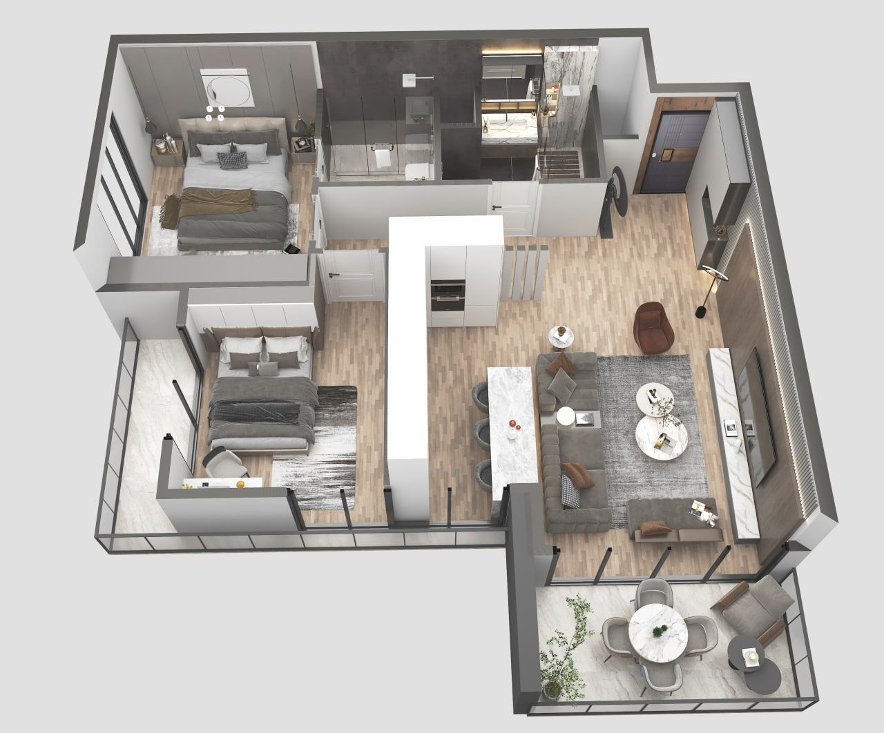 Wohnung in Mersin, Türkei, 71 m² - Foto 8