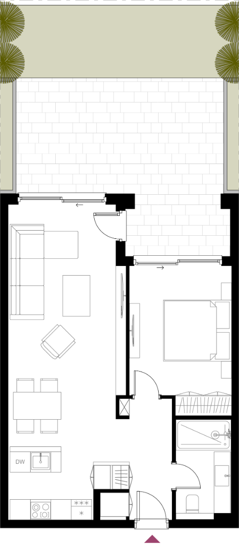 Piso en Budva, Montenegro, 58 m² - imagen 11
