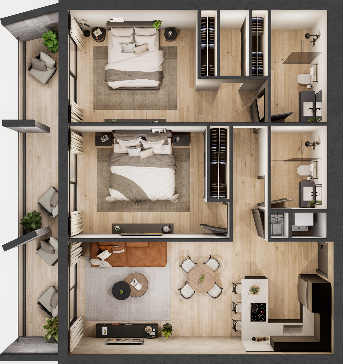 Appartement à Saint-Domingue, République dominicaine, 50 m² - image 11