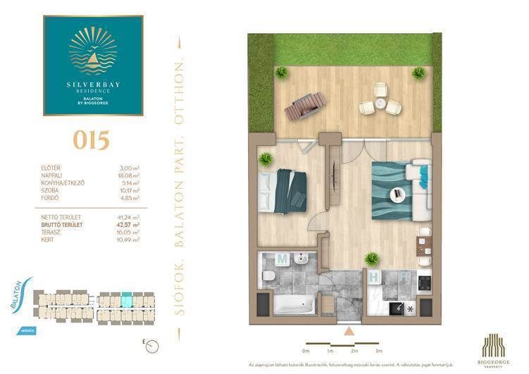 Appartamento a Siofok, Ungheria, 40 m² - foto 5