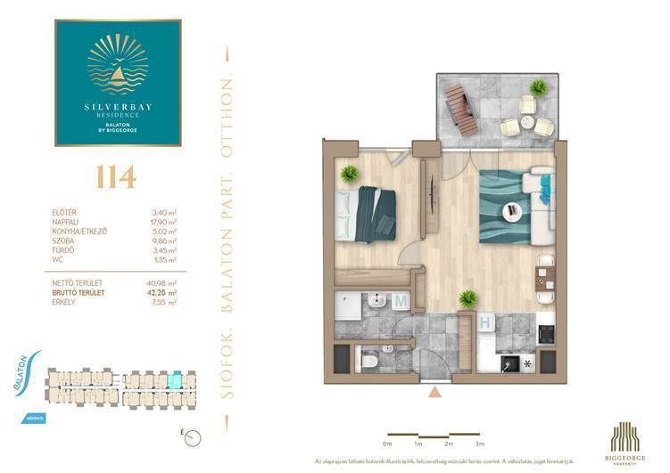 Appartamento a Siofok, Ungheria, 40 m² - foto 7