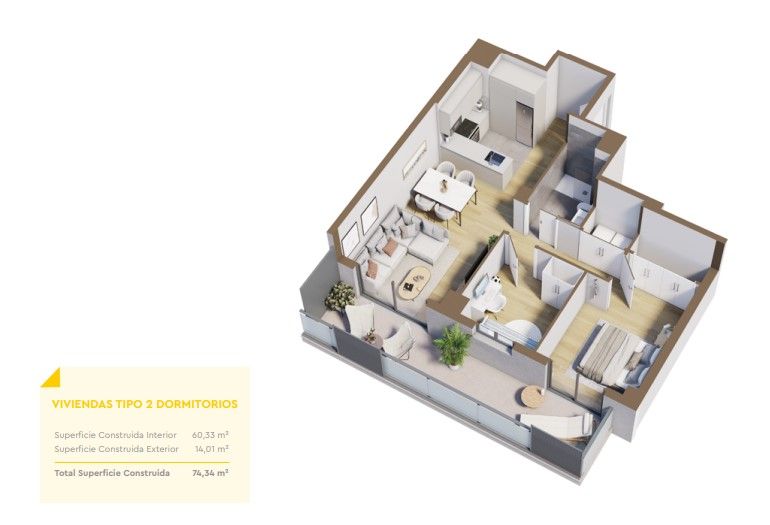 Flat in L'Hospitalet de Llobregat, Spain, 60 m² - picture 5