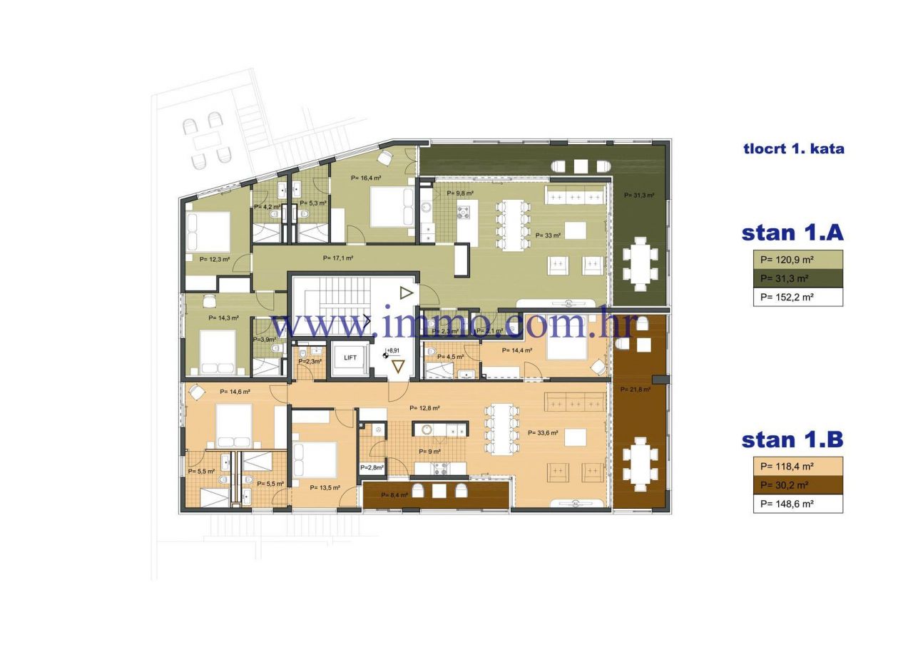 Apartment on Korcula island, Croatia, 120 m² - picture 7