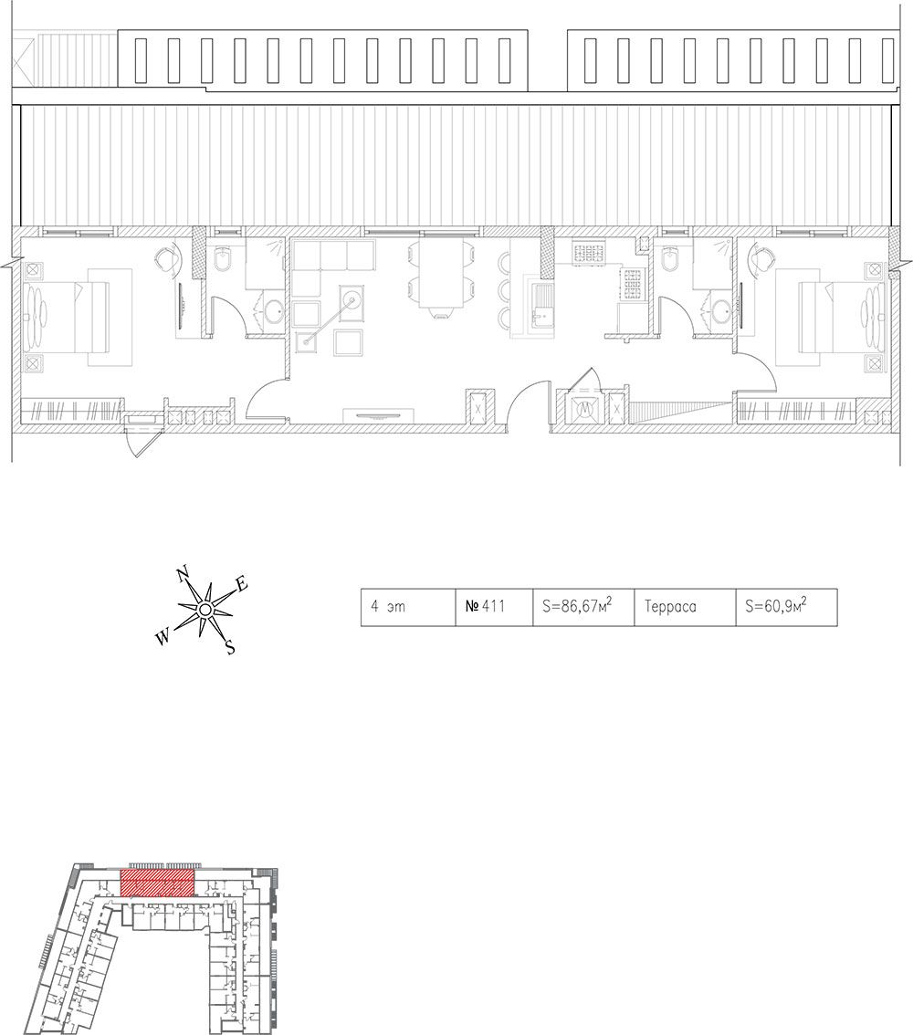 Apartment in Dubai, VAE, 64.56 m² - Foto 4