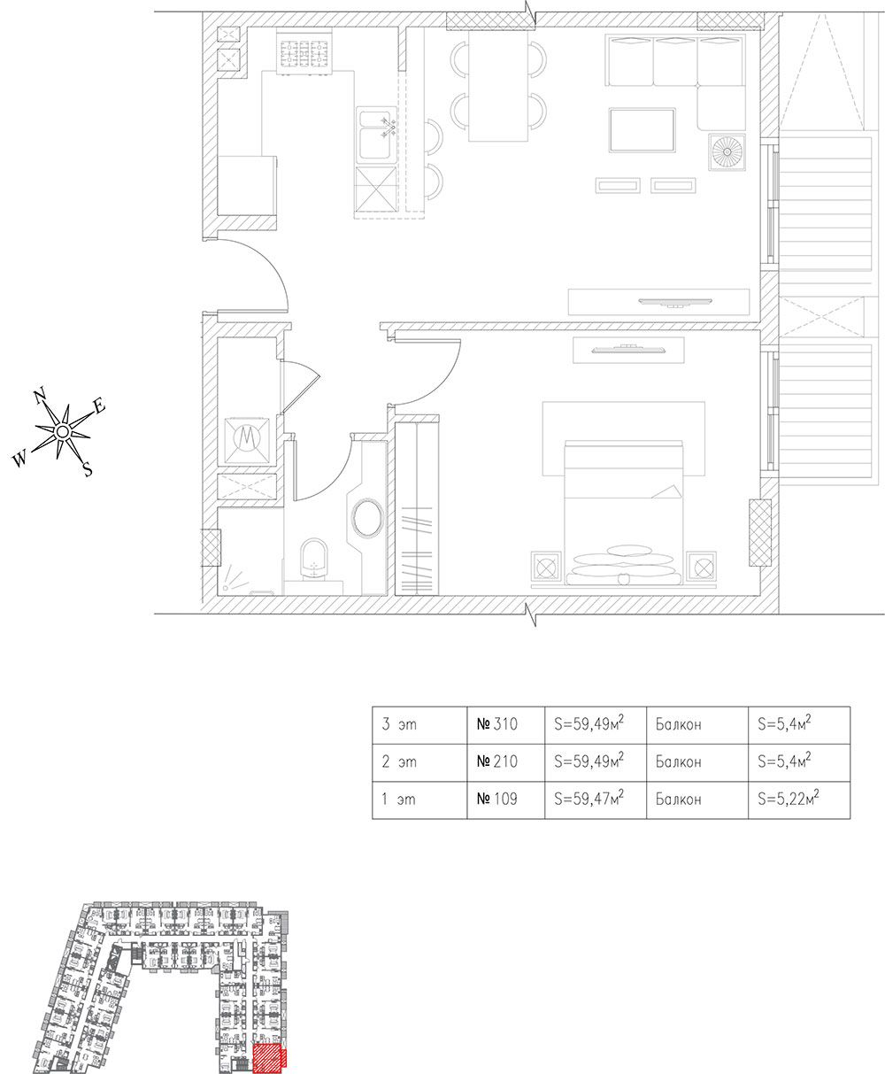 Appartamenti a Dubai, EAU, 64.89 m² - foto 5