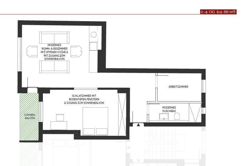 Piso en Berlin, Alemania, 54.87 m² - imagen 14