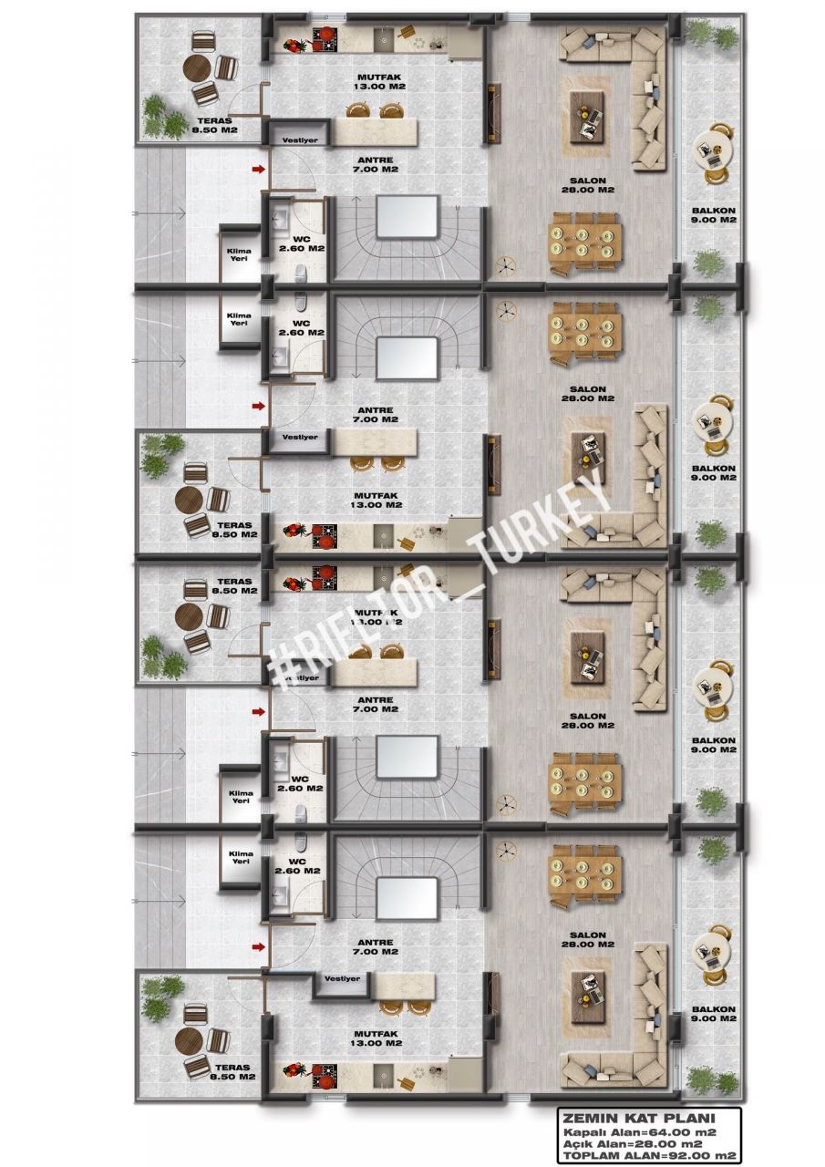 Maison à Sidé, Turquie, 328 m² - image 13