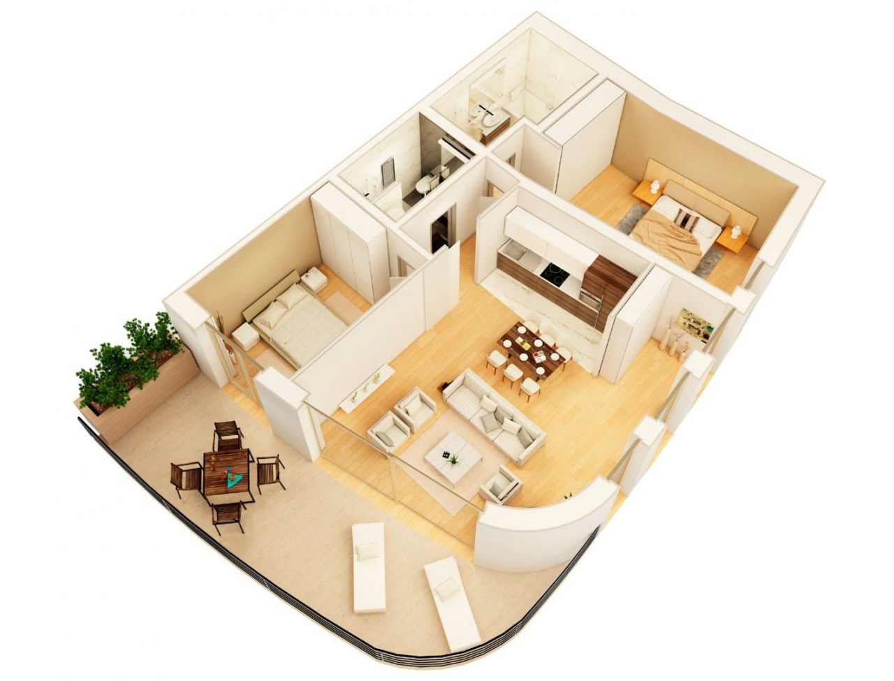 Wohnung in Budva, Montenegro, 133 m² - Foto 6