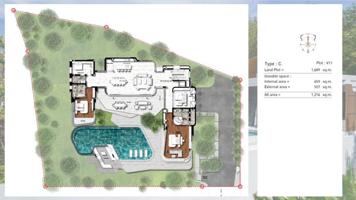 Villa en Phuket, Tailandia, 1 488 m² - imagen 3