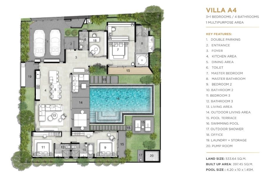 Villa on Phuket Island, Thailand, 397.5 m² - picture 3