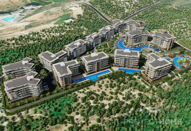 Piso en Kestel, Turquia, 61 m² - imagen 3