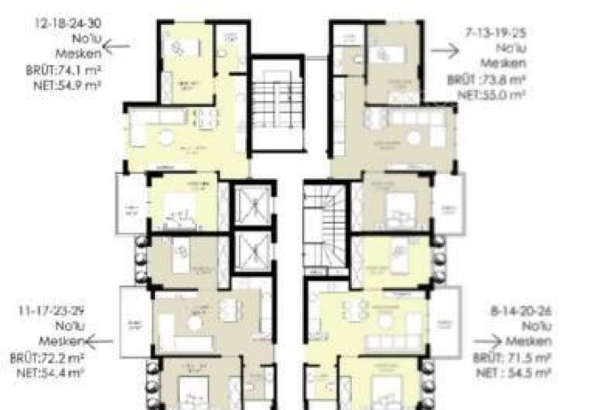 Wohnung in Alanya, Türkei, 74 m² - Foto 7