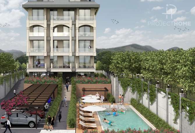 Flat in Kestel, Turkey, 55 m² - picture 8