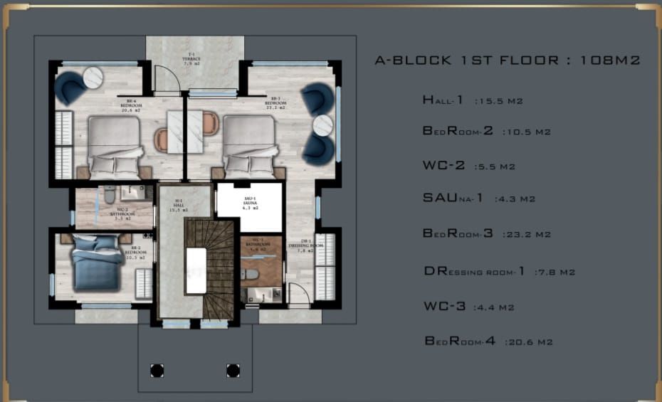 Villa en Belek, Turquia, 280 m² - imagen 15