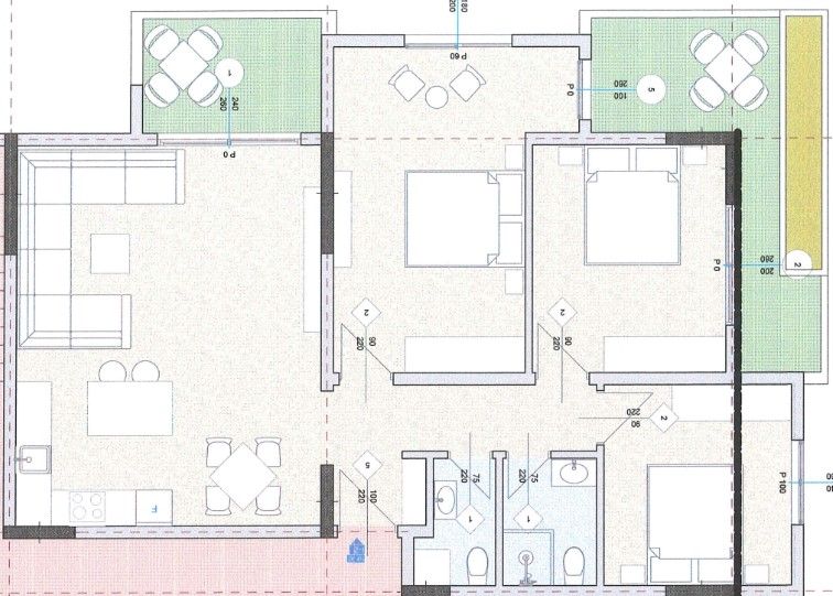 Wohnung in Ulcinj, Montenegro, 102 m² - Foto 2