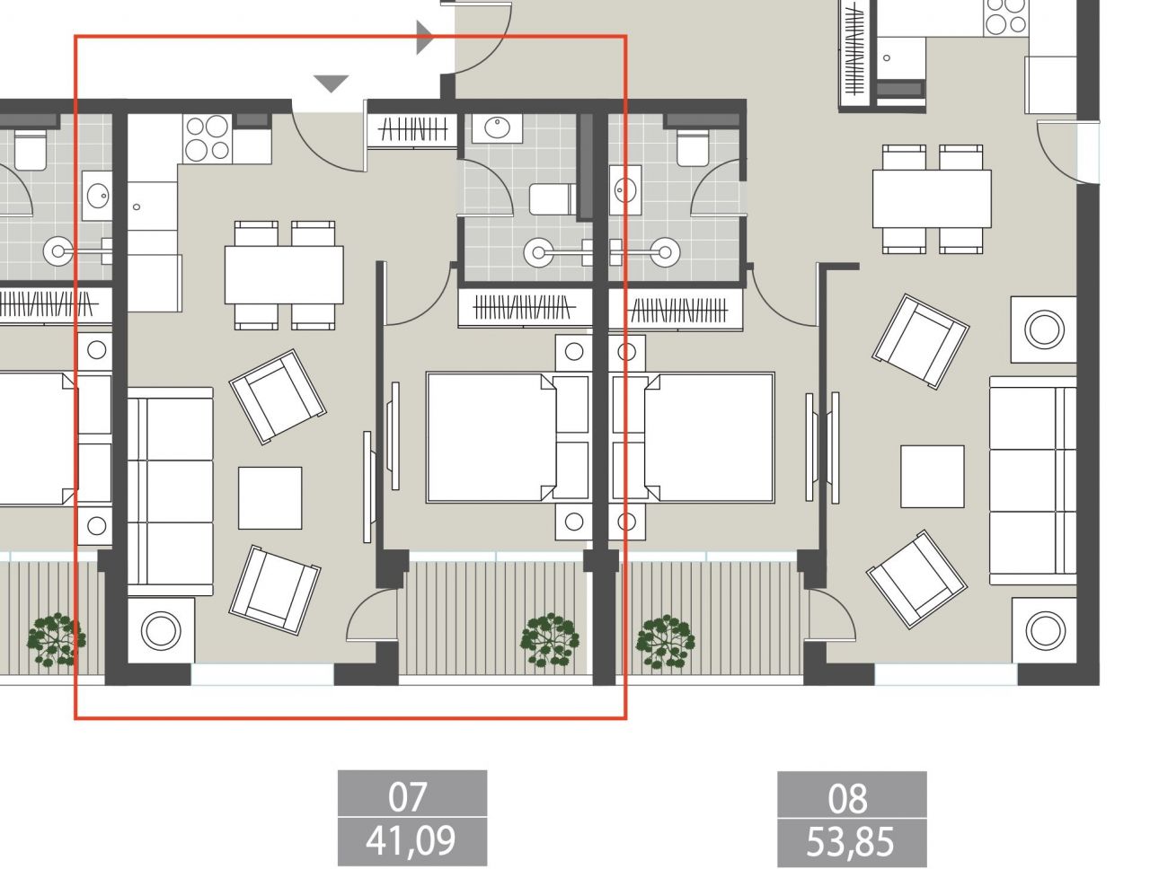 Apartment in Tivat, Montenegro, 41.75 m² - Foto 14