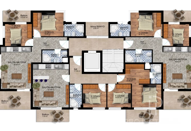 Piso en Antalya, Turquia, 103 m² - imagen 8