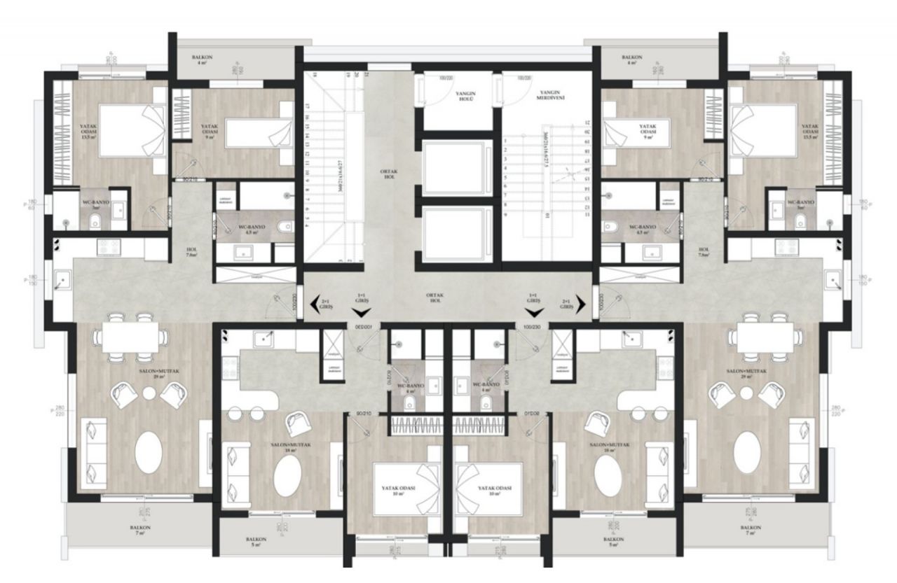 Appartamento a Antalya, Turchia, 90 m² - foto 18