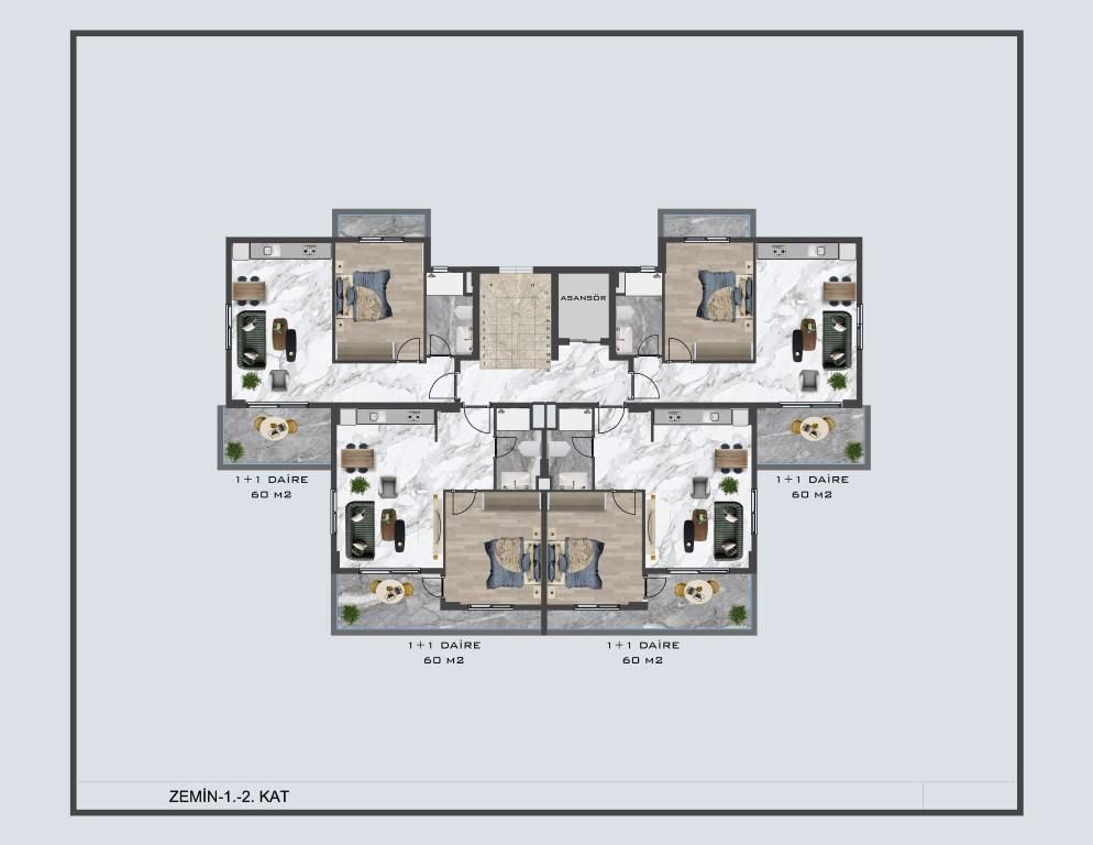 Flat in Alanya, Turkey, 63 m² - picture 11