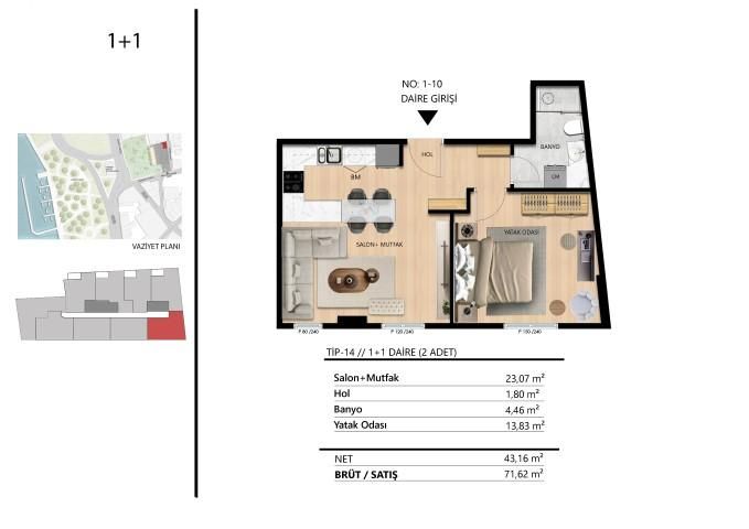 Flat in Istanbul, Turkey, 39 m² - picture 18
